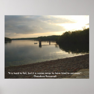 Poster met Theodore Roosevelt citaat