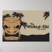 Poster met Tiki Bar (Voorkant)