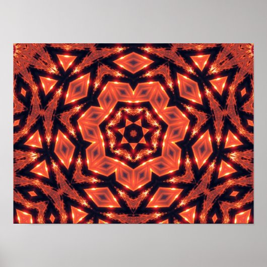 poster met tribale geometriek (Voorkant)