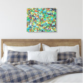 Poster met trilling canvas afdruk (Insitu (Slaapkamer))