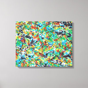 Poster met trilling canvas afdruk