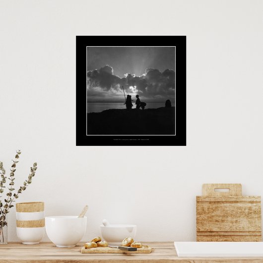 POSTER MET TWILIGHT FUN (zwarte achtergrond) (Keuken)