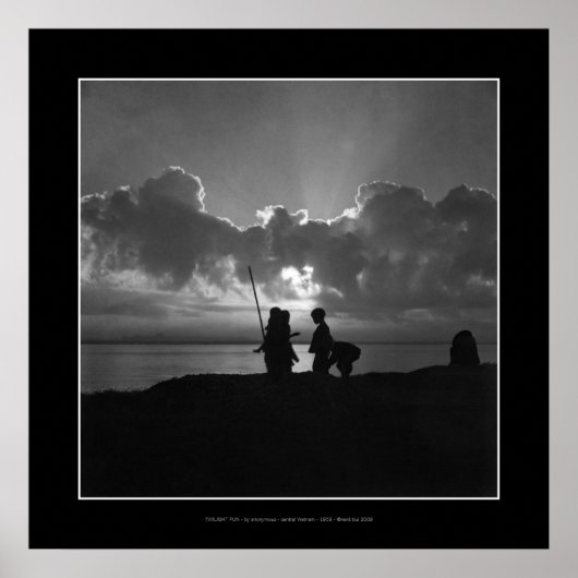 POSTER MET TWILIGHT FUN (zwarte achtergrond) (Voorkant)