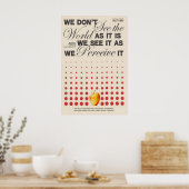 Poster met typografie en conceptuele kunstprint Pe (Keuken)