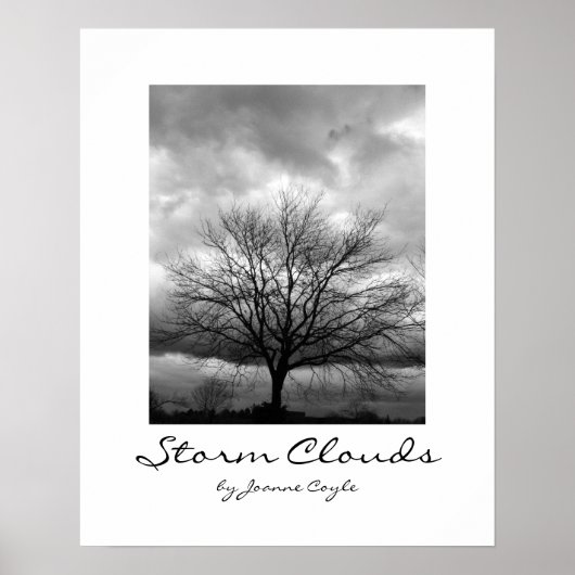 POSTER met upgrade-optie 'Stormwolken' (Voorkant)