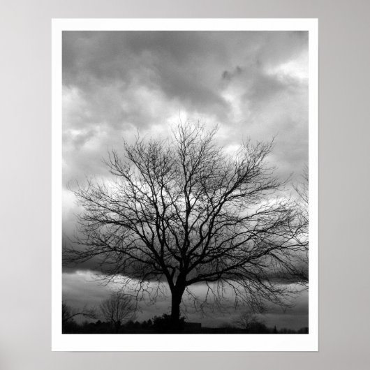 POSTER met upgradeoptie 'Stormwolken' (Voorkant)