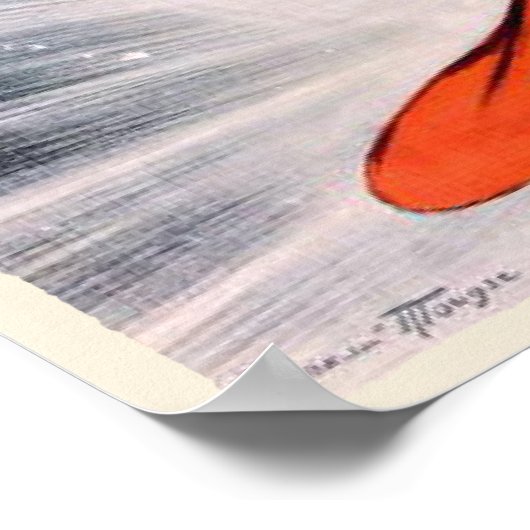 Poster met USSR Propaganda Print (Hoek)