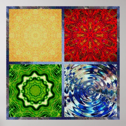 Poster met vijf elementen (Voorkant)