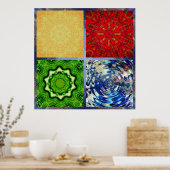 Poster met vijf elementen (Keuken)