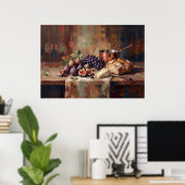 Poster met vijgenbrood stilleven (Thuiskantoor)