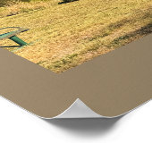 Poster met vijverwatervijllandschap foto (Hoek)