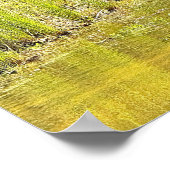 Poster met vijverwatervijllandschap foto (Hoek)