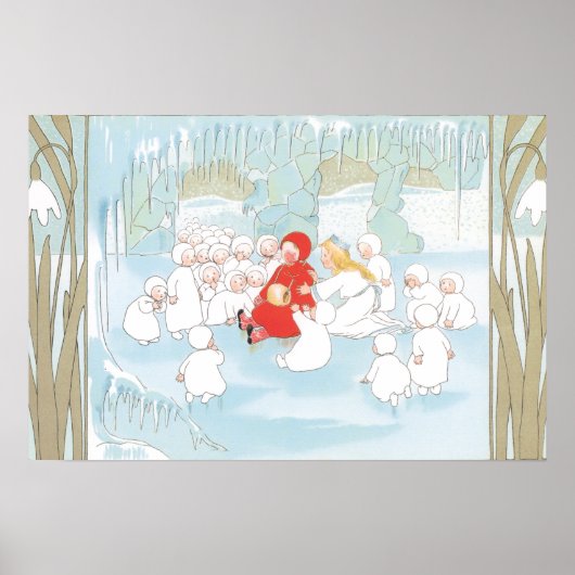 Poster met vintage-illustratie van Sibylle Von Olf (Voorkant)