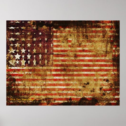 Poster met vlag (Voorkant)