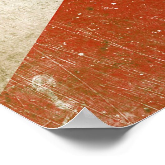 Poster met vlag uit Florida (Hoek)