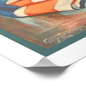 Poster met  vlag uit het Verenigd Koninkrijk (Hoek)