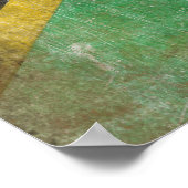 Poster met vlag uit Zuid-Afrika (Hoek)