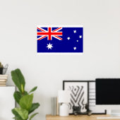 Poster met vlag van Australië (Thuiskantoor)