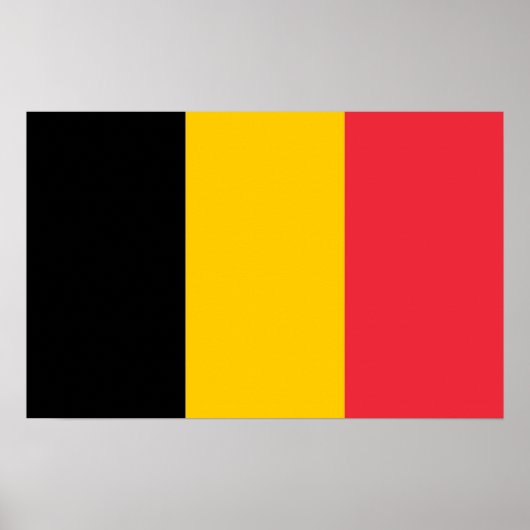 Poster met vlag van België (Voorkant)