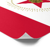 Poster met vlag van Birmingham, Alabama (Hoek)