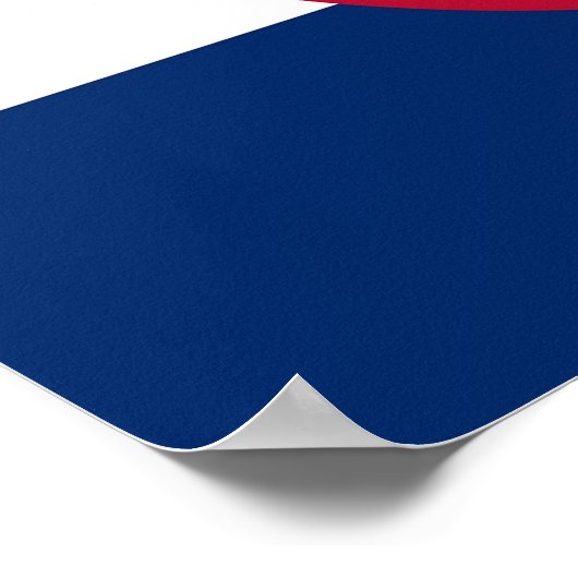 Poster met vlag van Colorado, VS (Hoek)