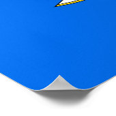 Poster met vlag van Connecticut, U.S.A. (Hoek)