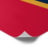 Poster met vlag van de staat Mississippi, VS (Hoek)