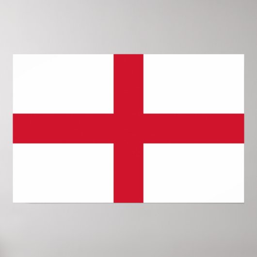 Poster met vlag van Engeland (Voorkant)
