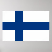 Poster met vlag van Finland (Voorkant)