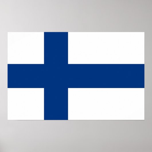 Poster met vlag van Finland (Voorkant)