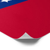 Poster met vlag van Georgië, VS (Hoek)