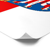 Poster met vlag van Hesse (Hoek)