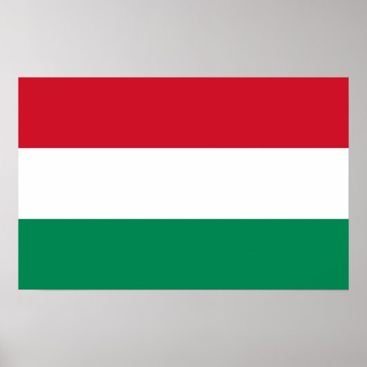 Poster met vlag van Hongarije (Voorkant)