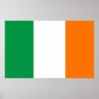 Poster met vlag van Ierland