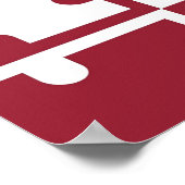 Poster met vlag van Maryland, VS (Hoek)