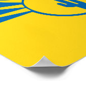 Poster met vlag van Mesa, Arizona (Hoek)