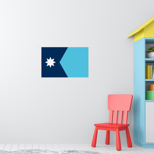 Poster met vlag van Minnesota, VS (Kinderkamer 1)