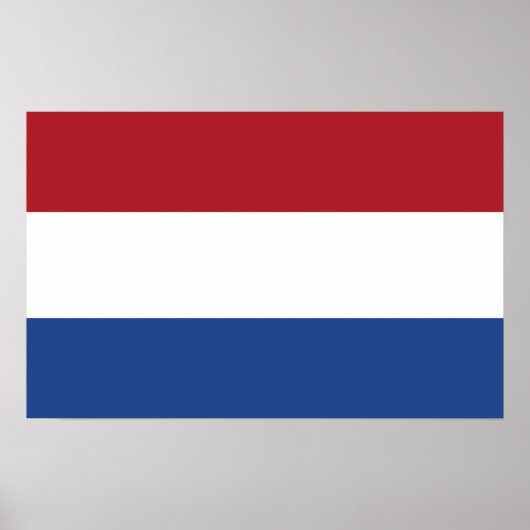 Poster met vlag van Nederland (Voorkant)