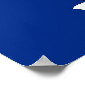 Poster met vlag van New York, VS (Hoek)