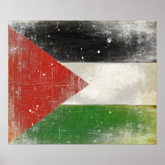 Poster met vlag van Palestina (Voorkant)
