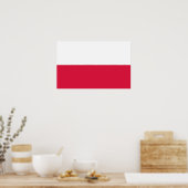 Poster met vlag van Polen (Keuken)