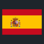 Poster met vlag van Spanje<br><div class="desc">Een prachtig groot poster met vlag van Spanje. Dit product is aanpasbaar.</div>