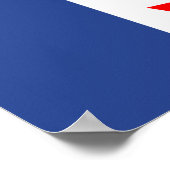 Poster met vlag van Toronto, Canada (Hoek)