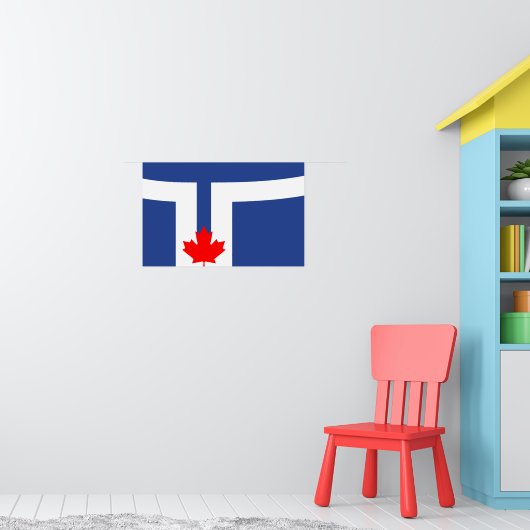 Poster met vlag van Toronto, Canada (Kinderkamer 1)
