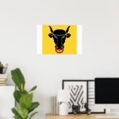 Poster met vlag van Uri, Zwitserland (Thuiskantoor)