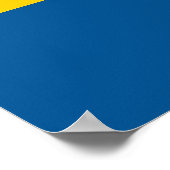 Poster met vlag van Zweden (Hoek)