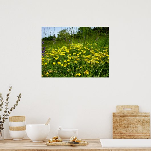 Poster met vogelvoet Trefoil (Keuken)