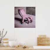 Poster met vreemd hand (Keuken)