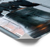 poster met vrije klok (Hoek)