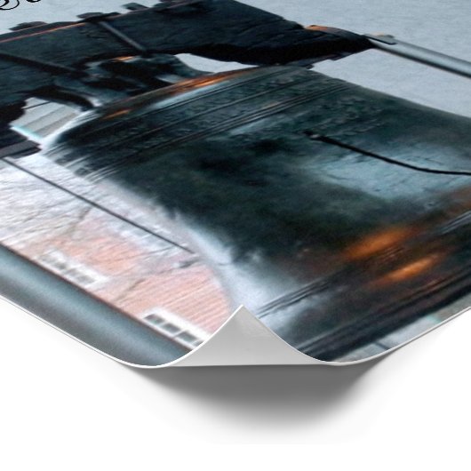 poster met vrije klok (Hoek)